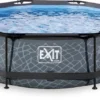 EXIT TOYS EXIT Stone Zwembad - 300 X 76 Cm - Met Filterpomp