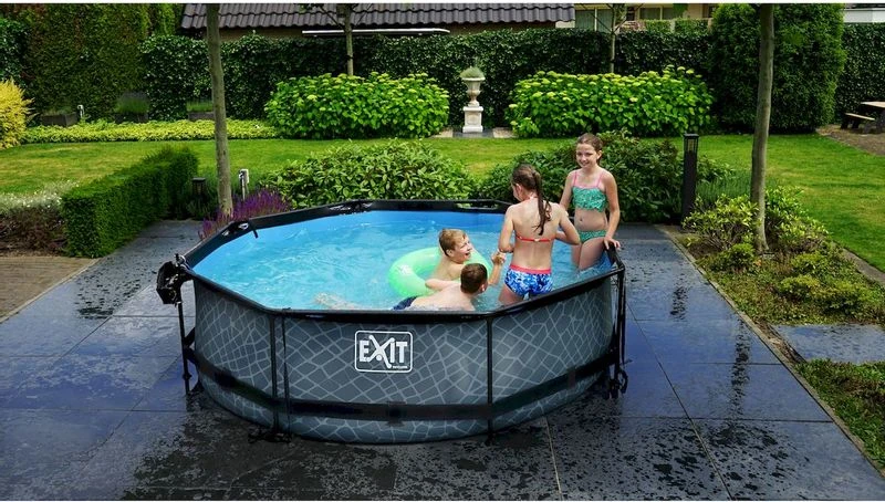 EXIT TOYS EXIT Wood Zwembad - 300 X 76 Cm - Met Filterpomp - Afbeelding 5