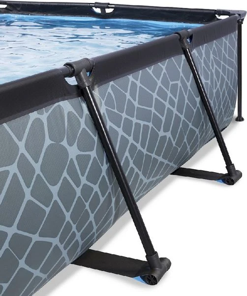 EXIT TOYS EXIT Stone Zwembad - 300 X 200 X 65 Cm - Met Filterpomp - Afbeelding 3