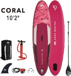 Aqua Marina Coral Opblaasbaar Supboard Set