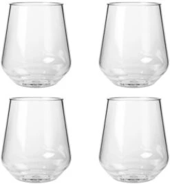 HappyGlass Lady Yoko Luxe Kunststof Drinkglas - 4 Stuks