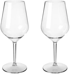 HappyGlass Lady Abigail Kunststof Wijnglas - 2 Stuks