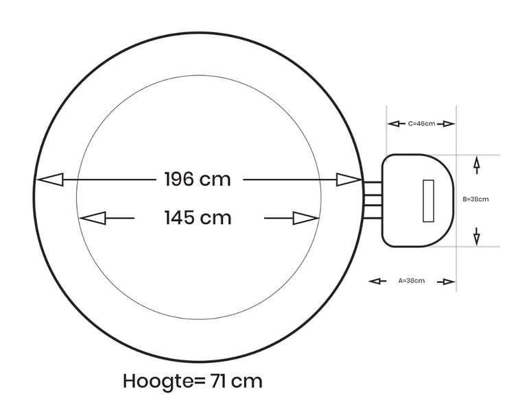 Intex Pure Spa Greywood Deluxe Opblaasbare Spa - 4 Persoons - Afbeelding 12