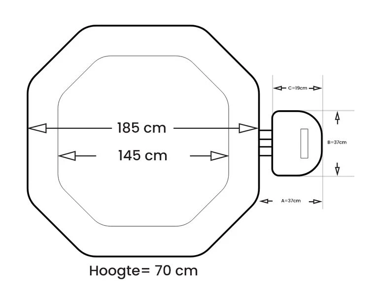NetSpa Python Opblaasbare Spa - 6 Persoons - Afbeelding 7